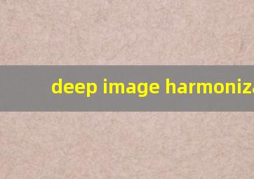 deep image harmonization